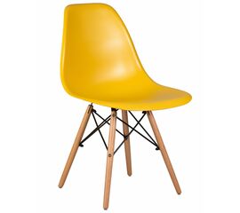 Стул обеденный DOBRIN DSW, ножки светлый бук, цвет горчичный (Y-03), Вариант: ножки светлый бук, цвет горчичный (Y-03) | Интернет магазин мебели и декора LifeDekor