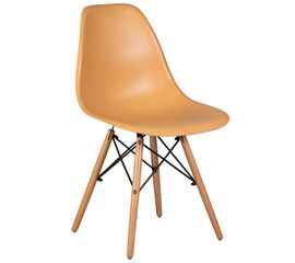 Стул обеденный DOBRIN DSW, ножки светлый бук, цвет персиковый (NX-Y-06), Вариант: ножки светлый бук, цвет персиковый (NX-Y-06) | Интернет магазин мебели и декора LifeDekor