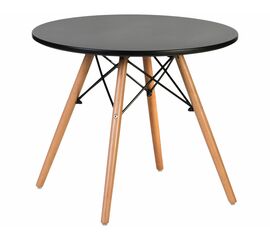 Стол журнальный DOBRIN SHELLEY, ножки светлый бук, цвет чёрный, Вариант: ножки светлый бук, цвет чёрный | Интернет магазин мебели и декора LifeDekor