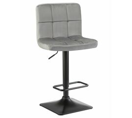 Стул барный DOBRIN DOMINIC, серый велюр (MJ9-75), Вариант: серый велюр (MJ9-75) | Интернет магазин мебели и декора LifeDekor