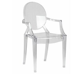 Стул обеденный DOBRIN LOUIS GHOST, цвет прозрачный | Интернет магазин мебели и декора LifeDekor