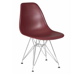 Стул обеденный DOBRIN DSR, ножки хром, цвет сливовый (R-13), Вариант: ножки хром, цвет сливовый (R-13) | Интернет магазин мебели и декора LifeDekor