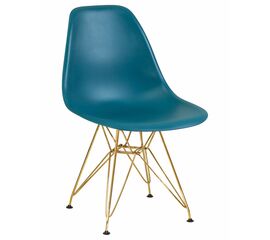 Стул обеденный DOBRIN DSR, ножки золотые, цвет морской волны (G-05), Вариант: ножки золотые, цвет морской волны (G-05) | Интернет магазин мебели и декора LifeDekor