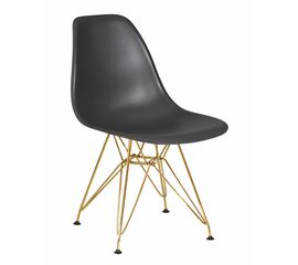 Стул обеденный DOBRIN DSR, ножки золотые, цвет тёмно-серый (GR-04), Вариант: ножки золотые, цвет тёмно-серый (GR-04) | Интернет магазин мебели и декора LifeDekor