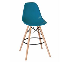 Стул барный DOBRIN DSW BAR, ножки светлый бук, цвет сиденья морской волны (G-05), Вариант: ножки светлый бук, цвет сиденья морской волны (G-05) | Интернет магазин мебели и декора LifeDekor