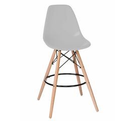 Стул барный DOBRIN DSW BAR, ножки светлый бук, цвет сиденья светло-серый (GR-01), Вариант: ножки светлый бук, цвет сиденья светло-серый (GR-01) | Интернет магазин мебели и декора LifeDekor