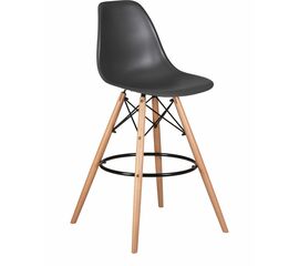 Стул барный DOBRIN DSW BAR, ножки светлый бук, цвет тёмно-серый (GR-04), Вариант: ножки светлый бук, цвет тёмно-серый (GR-04) | Интернет магазин мебели и декора LifeDekor