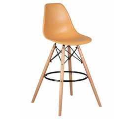 Стул барный DOBRIN DSW BAR, ножки светлый бук, цвет персиковый (NX-Y-06), Вариант: ножки светлый бук, цвет персиковый (NX-Y-06) | Интернет магазин мебели и декора LifeDekor