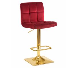 Стул барный DOBRIN GOLDIE, бордовый велюр (MJ9-43), Вариант: бордовый велюр (MJ9-43) | Интернет магазин мебели и декора LifeDekor