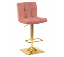 Стул барный DOBRIN GOLDIE, пудрово-розовый велюр (MJ9-32), Вариант: пудрово-розовый велюр (MJ9-32) | Интернет магазин мебели и декора LifeDekor