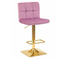 Стул барный DOBRIN GOLDIE, пудрово-сиреневый велюр (MJ9-52), Вариант: пудрово-сиреневый велюр (MJ9-52) | Интернет магазин мебели и декора LifeDekor