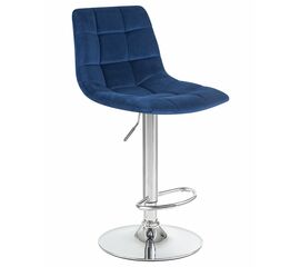 Стул барный DOBRIN TAILOR, синий велюр (MJ9-117), Вариант: синий велюр (MJ9-117) | Интернет магазин мебели и декора LifeDekor