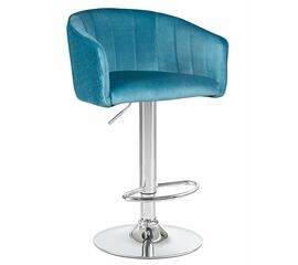 Стул барный DOBRIN DARCY, морской волны велюр (1922-7), Вариант: морской волны велюр (1922-7) | Интернет магазин мебели и декора LifeDekor