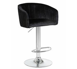 Стул барный DOBRIN DARCY, черный велюр (1922-21), Вариант: черный велюр (1922-21) | Интернет магазин мебели и декора LifeDekor