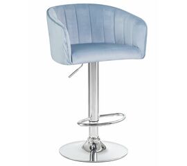 Стул барный DOBRIN DARCY, серо-голубой велюр (1922-6), Вариант: серо-голубой велюр (1922-6) | Интернет магазин мебели и декора LifeDekor