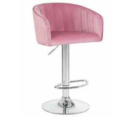 Стул барный DOBRIN DARCY, розовый велюр (1922-16), Вариант: розовый велюр (1922-16) | Интернет магазин мебели и декора LifeDekor