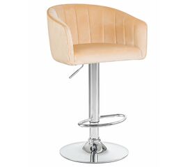Стул барный DOBRIN DARCY, песочный велюр (1922-3), Вариант: песочный велюр (1922-3) | Интернет магазин мебели и декора LifeDekor