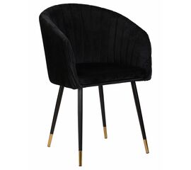 Стул обеденный DOBRIN MARY, черный велюр (1922-21), Вариант: черный велюр (1922-21) | Интернет магазин мебели и декора LifeDekor