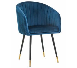 Стул обеденный DOBRIN MARY, синий велюр (1922-20), Вариант: синий велюр (1922-20) | Интернет магазин мебели и декора LifeDekor