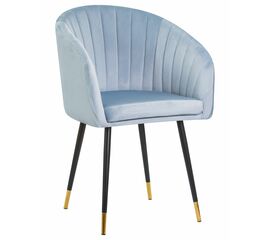 Стул обеденный DOBRIN MARY, серо-голубой велюр (1922-6), Вариант: серо-голубой велюр (1922-6) | Интернет магазин мебели и декора LifeDekor
