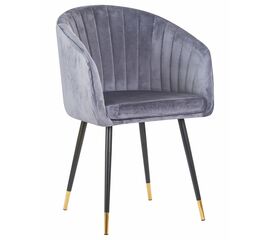 Стул обеденный DOBRIN MARY, серый велюр (1922-19), Вариант: серый велюр (1922-19) | Интернет магазин мебели и декора LifeDekor