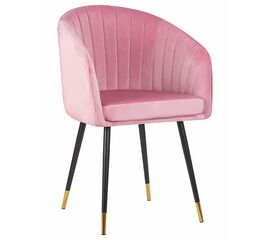 Стул обеденный DOBRIN MARY, розовый велюр (1922-16), Вариант: розовый велюр (1922-16) | Интернет магазин мебели и декора LifeDekor