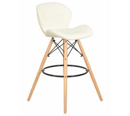 Стул барный DOBRIN BUTTERFLY BAR, ножки светлый бук, цвет кремовый, Вариант: ножки светлый бук, цвет кремовый | Интернет магазин мебели и декора LifeDekor