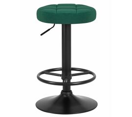 Табурет барный DOBRIN BRUNO BLACK, зеленый велюр (MJ9-88), Вариант: зеленый велюр (MJ9-88) | Интернет магазин мебели и декора LifeDekor