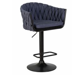 Стул барный DOBRIN LEON, синяя ткань (LAR-275-29), Вариант: синяя ткань (LAR-275-29) | Интернет магазин мебели и декора LifeDekor
