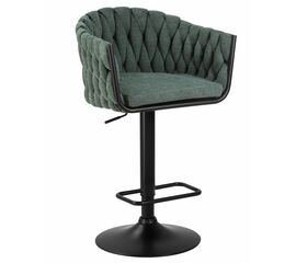 Стул барный DOBRIN LEON, зеленая ткань (LAR 275-23), Вариант: зеленая ткань (LAR 275-23) | Интернет магазин мебели и декора LifeDekor
