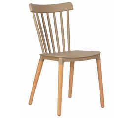 Стул обеденный DOBRIN THEO, ножки светлый бук, цвет бежевый (GR-03), Вариант: ножки светлый бук, цвет бежевый (GR-03) | Интернет магазин мебели и декора LifeDekor