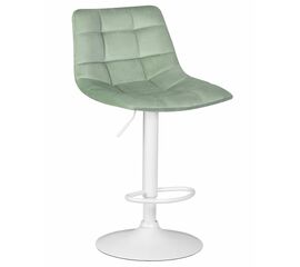 Стул барный DOBRIN TAILOR WHITE, пудрово-мятный велюр (MJ9-87), Вариант: пудрово-мятный велюр (MJ9-87) | Интернет магазин мебели и декора LifeDekor