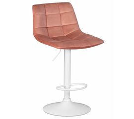 Стул барный DOBRIN TAILOR WHITE, пудрово-розовый велюр (MJ9-32), Вариант: пудрово-розовый велюр (MJ9-32) | Интернет магазин мебели и декора LifeDekor