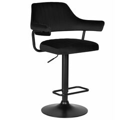 Стул барный DOBRIN CHARLY BLACK, черный велюр (MJ9-101), Вариант: черный велюр (MJ9-101) | Интернет магазин мебели и декора LifeDekor