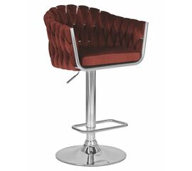 Стул барный DOBRIN MARCEL, винный велюр (MJ9-35), Вариант: винный велюр (MJ9-35) | Интернет магазин мебели и декора LifeDekor