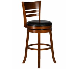 Вращающийся полубарный стул DOBRIN WILLIAM COUNTER, шоколад, черный, Вариант: шоколад, чёрный | Интернет магазин мебели и декора LifeDekor