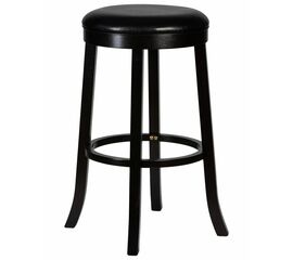 Круглый барный табурет DOBRIN BOB BAR, капучино, черный, Вариант: капучино, чёрный | Интернет магазин мебели и декора LifeDekor