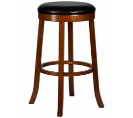 Круглый барный табурет DOBRIN BOB BAR, шоколад, черный, Вариант: шоколад, чёрный | Интернет магазин мебели и декора LifeDekor