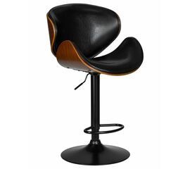 Стул барный DOBRIN JACK BLACK, цвет черный глянец PU ABD 002, Вариант: цвет черный глянец PU ABD 002 | Интернет магазин мебели и декора LifeDekor