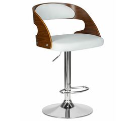 Стул барный DOBRIN NICK, цвет белый PU ABA 008, Вариант: цвет белый PU ABA 008 | Интернет магазин мебели и декора LifeDekor