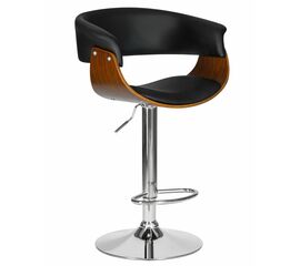 Стул барный DOBRIN OSTIN, цвет черный PU ABA 001, Вариант: цвет черный PU ABA 001 | Интернет магазин мебели и декора LifeDekor