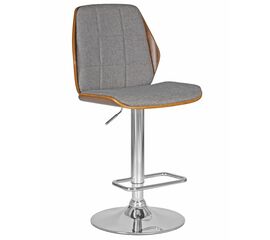 Стул барный DOBRIN PETER, серая ткань AAA 001, Вариант: серая ткань AAA 001 | Интернет магазин мебели и декора LifeDekor