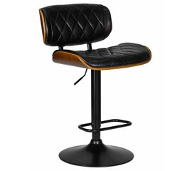 Стул барный DOBRIN MORGAN, цвет черный глянец PU ABD 002, Вариант: цвет черный глянец PU ABD 002 | Интернет магазин мебели и декора LifeDekor