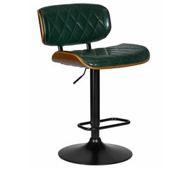 Стул барный DOBRIN MORGAN, цвет зеленый глянец PU 1890-14, Вариант: цвет зеленый глянец PU 1890-14 | Интернет магазин мебели и декора LifeDekor