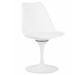Стул обеденный DOBRIN TULIP, белое основание, цвет белый (W-02), Вариант: белое основание, цвет белый (W-02) | Интернет магазин мебели и декора LifeDekor