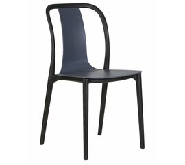 Стул обеденный DOBRIN ADAM, черный/серо-голубой, Вариант: черный/серо-голубой | Интернет магазин мебели и декора LifeDekor