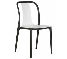 Стул обеденный DOBRIN ADAM, черный/белый, Вариант: черный/белый | Интернет магазин мебели и декора LifeDekor