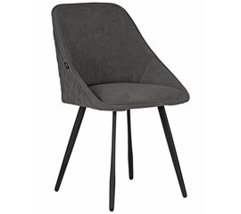 Стул обеденный DOBRIN STELLA, ЭМАЛЬ ЧЕРНЫЙ МУАР велюр Catania Chocolate | Интернет магазин мебели и декора LifeDekor