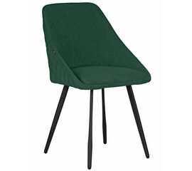 Стул обеденный DOBRIN STELLA, ЭМАЛЬ ЧЕРНЫЙ МУАР велюр Catania Izumrud | Интернет магазин мебели и декора LifeDekor