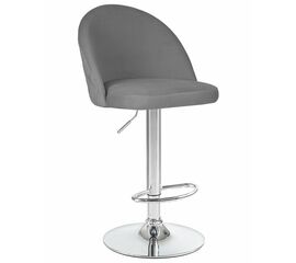 Стул барный DOBRIN MILANA, серый велюр (MJ9-75), Вариант: серый велюр (MJ9-75) | Интернет магазин мебели и декора LifeDekor